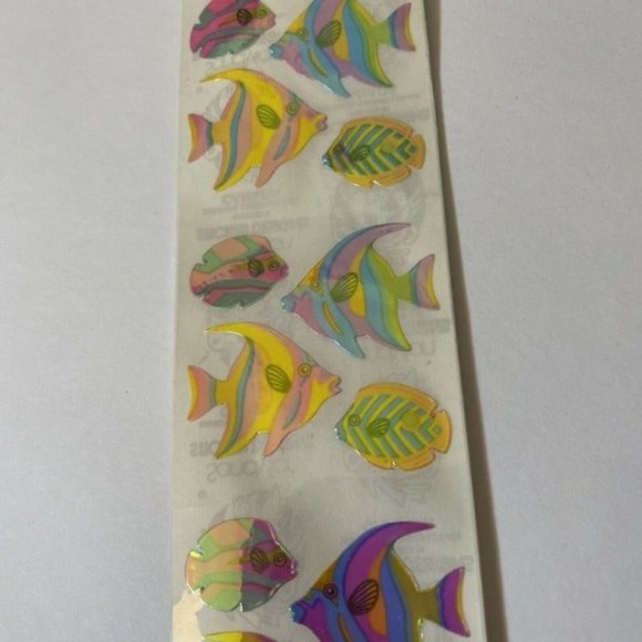 Vintage Sandylion Mother Of Pearl Fish Stickers - Picture 2 of 5